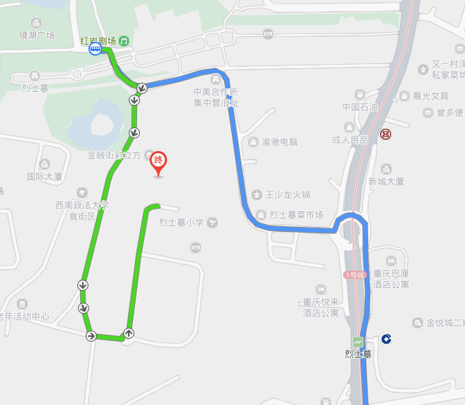 沙坪坝知行卫校位置、怎么走